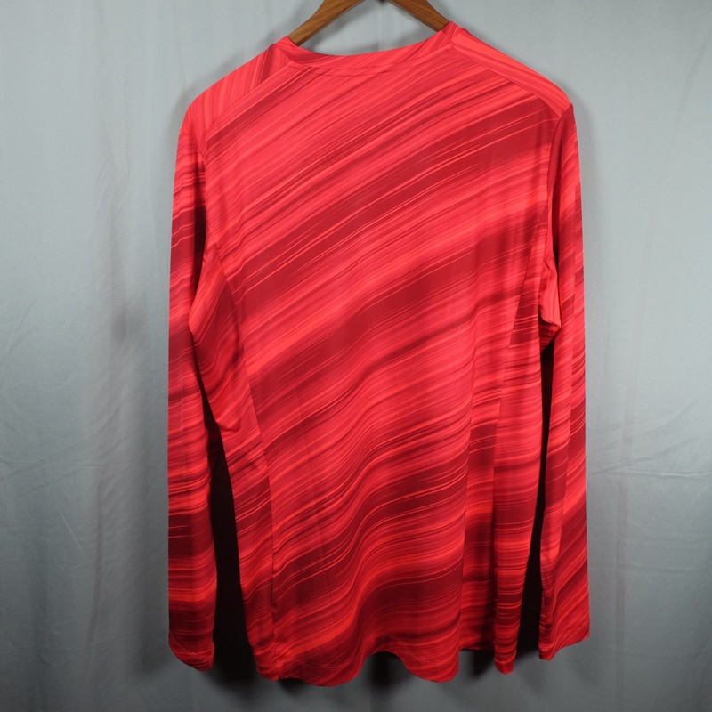 Nike Golf Shirt Mens Large Red Dri-Fit Tour Performance Crew Neck Pullover gallery
