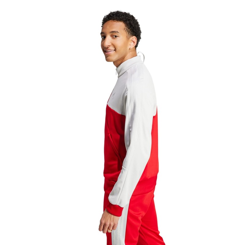 adidas MENS TIRO TRACK TOP RED WHITE JACKET FOOTBALL FULL ZIP RETRO SPORTS gallery
