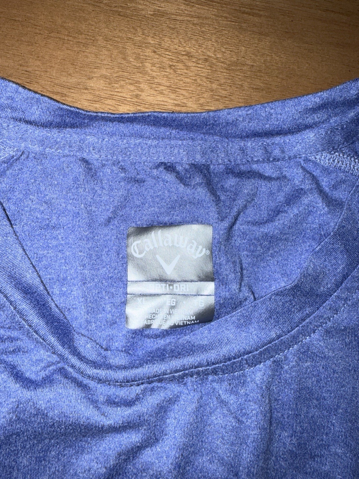 Callaway Opti-Dri Performance T-Shirt Shirt Crew Neck Blue Mens XL Extra Large gallery