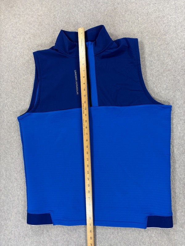 Under Armour STORM 1/2 Zip Performance Athletic Pullover (Men's XL) Blue gallery