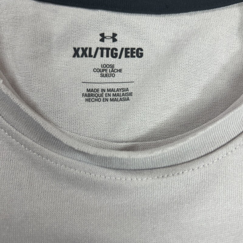 Under Armour Project Rock Men's T-Shirt 2XL Heavyweight Training Cutoff Gym Gray gallery