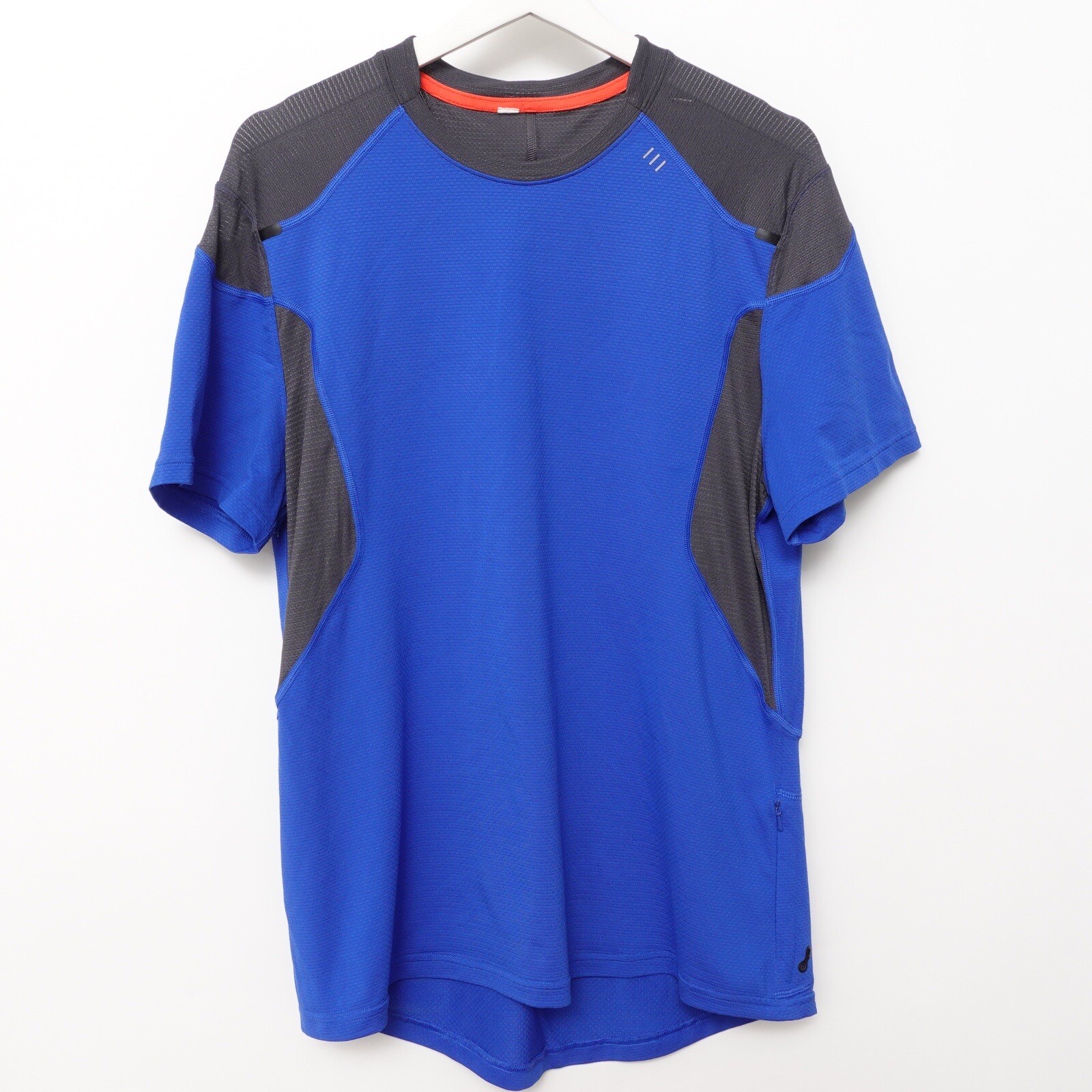 Lululemon Men's Light As Air Technical Running Blue Gray Shirt Medium gallery