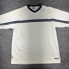 Vintage Reebok White V-neck Activewear Shirt – Size 2XLarge, see description
