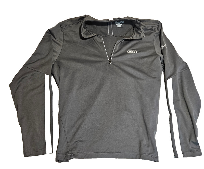 Men's XL Audi Gray Sport Pullover, Comfortable, Great Logo Work, By Under Armor gallery