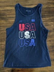 Under Armour Mens Medium Blue USA Tank Top