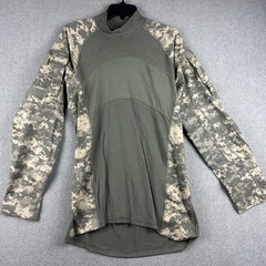 Massif Army Combat Shirt Mens Medium Green Camo Tactical Military Long Sleeve