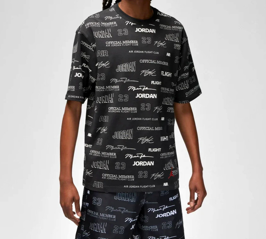 NIKE Air Jordan Flight MVP 85 T-Shirt 'Off Noir Magic Ember' DX9573-045 sz S-XL