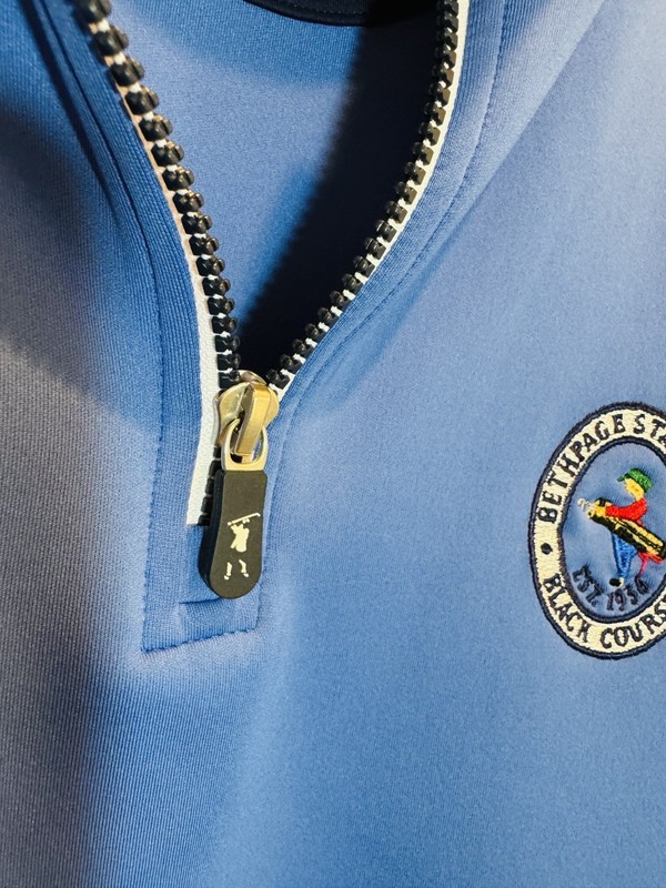 Men's FAIRWAY & GREENE 1/4 Zip Pullover M Blue New Bethpage State Park Gift gallery