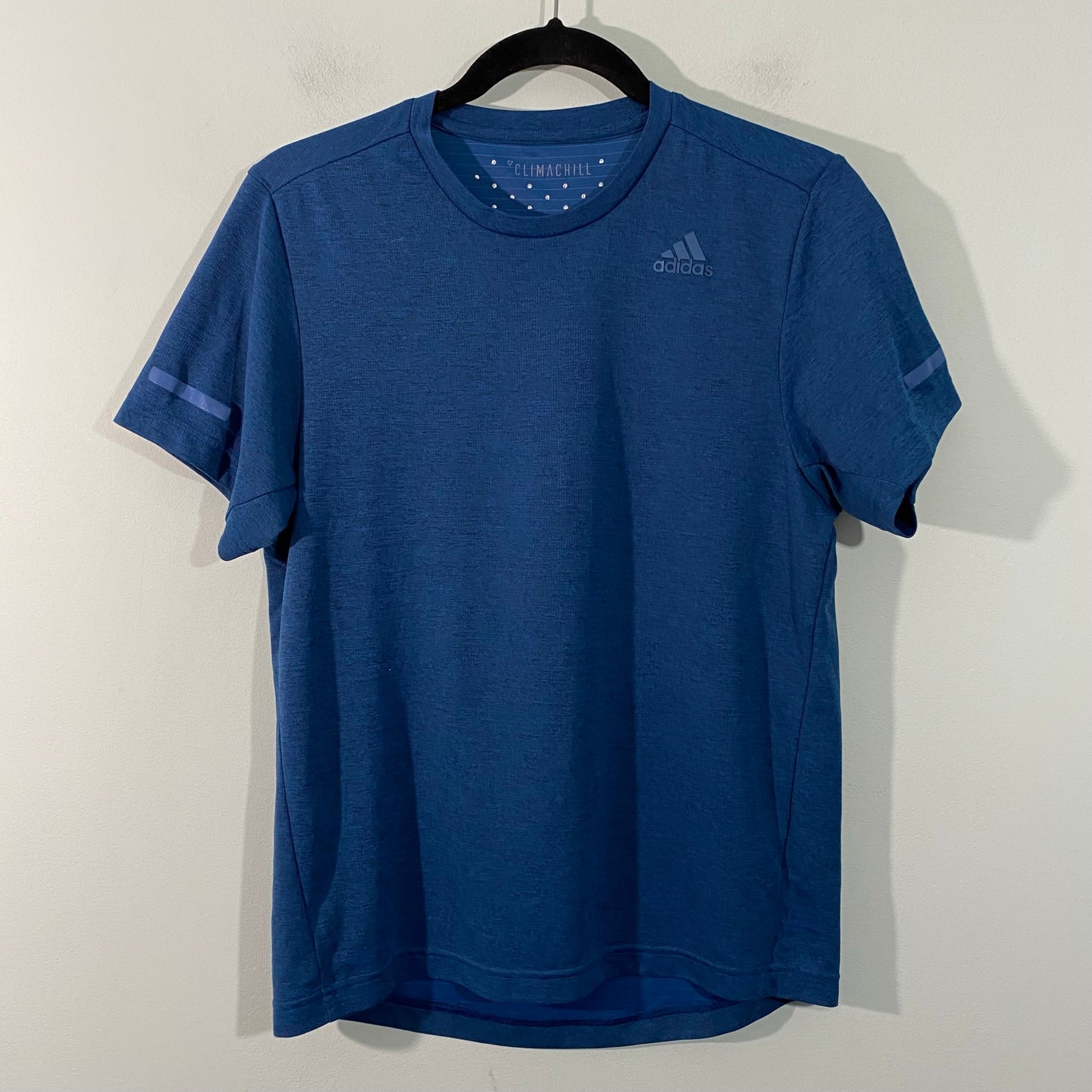 Adidas Men's Blue Freelift Climachill Short Sleeve Performance Tee gallery