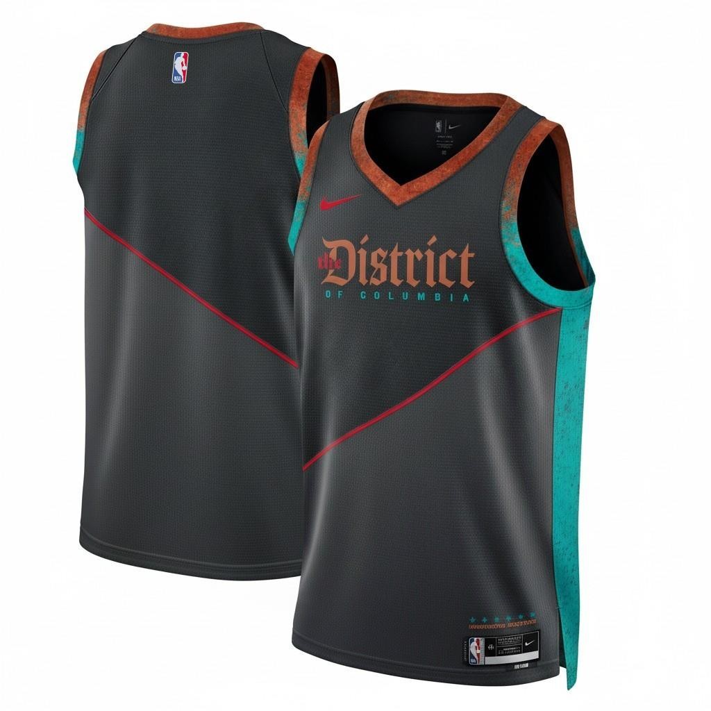 [DX8552-010] MENS NIKE NBA WASHINGTON WIZARDS CITY EDITION SWINGMAN JERSEY 23 gallery