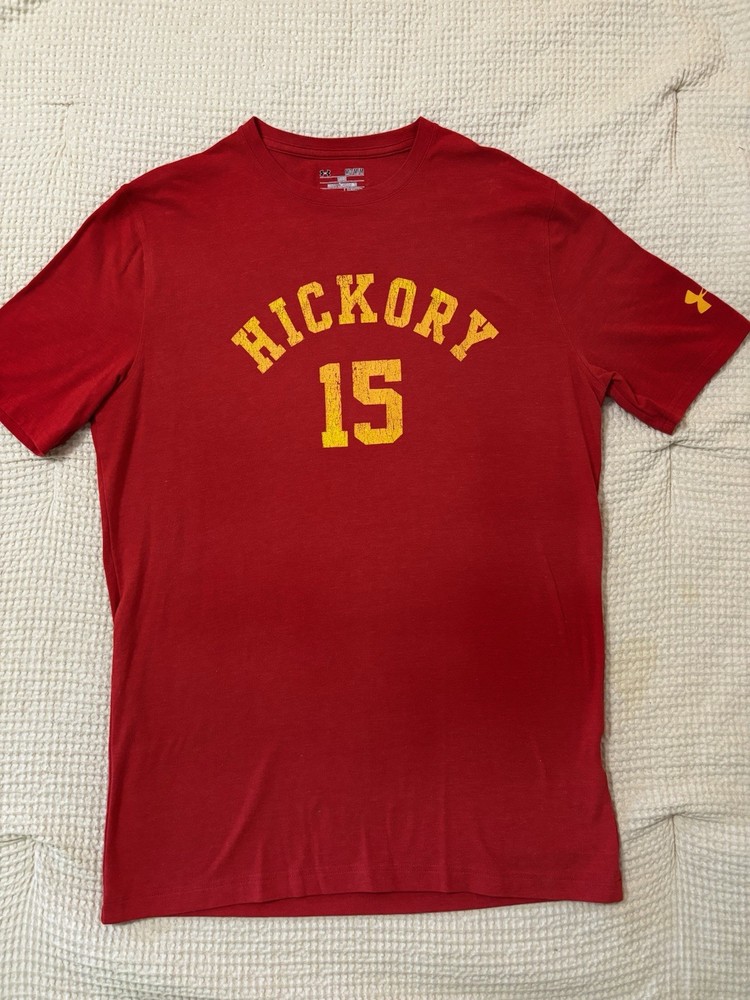 Under Armour Hickory(Hoosiers Movie) 15 Red Shirt, Size Medium, Never Worn!