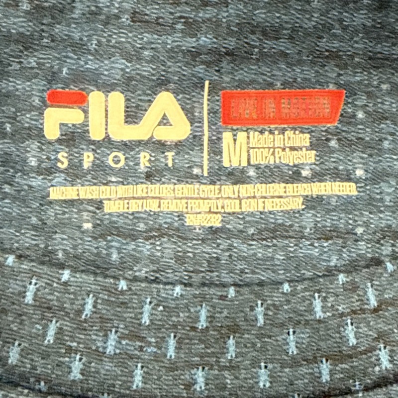 Medium Fila Sport Core Cobalt Blu Space Dye Tru-Dry Workout Tee 2018 Performance gallery
