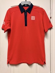 UNIQLO x Djokovic Shanghai Masters 2015 Dry-Ex Short Sleeve Red Polo Tennis S