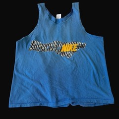 80’s Nike Tank Top Mens Large Blue Distressed Sleeveless Shirt Made in USA