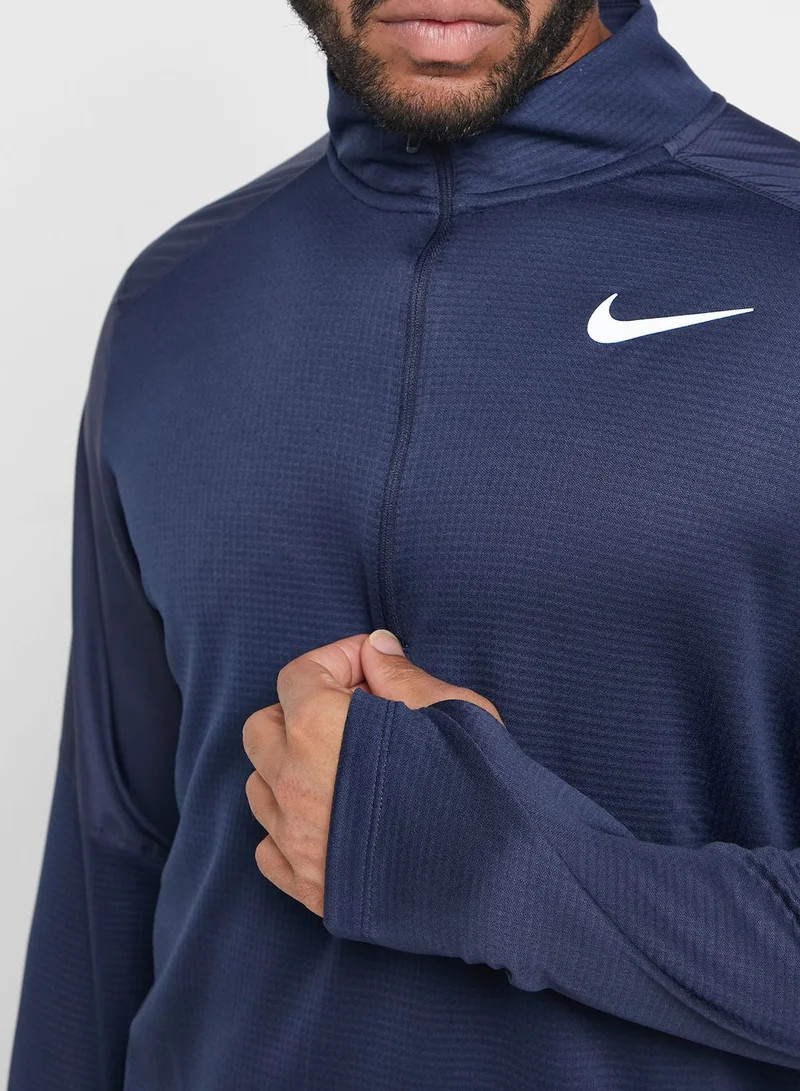 Nike Men's Pacer Hybrid Navy 1/2 Zip Running Top (BV4757-451) Size L Large gallery