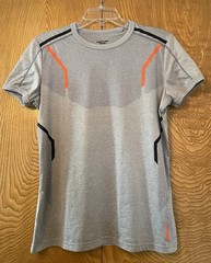 Nasty Pig Gym Stretch Workout Shirt Mens Small Short Sleeve Crewneck Gray EUC