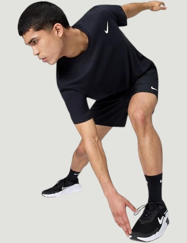 Nike Mens NEW XL Dri-FIT Black Performance T-Shirt Comfort Gym Workout Fitness gallery