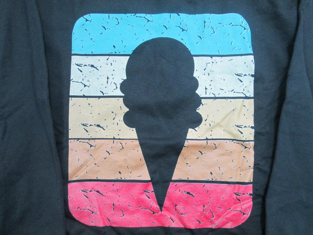 Sweatshirt crew neck medium black Ice cream cone Gildan NEW 9