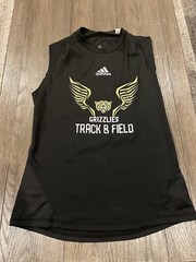Mens Adidas Techfit Compression Shirt 7v7 Grizzlies High School L