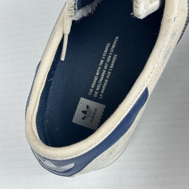 adidas Adi-Ease Skateboarding Shoes Beige Navy Blue Size 12 gallery