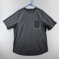 Lululemon Shirt Mens XL Gray Athletic Stretch Pocket Tee Running Active Gym