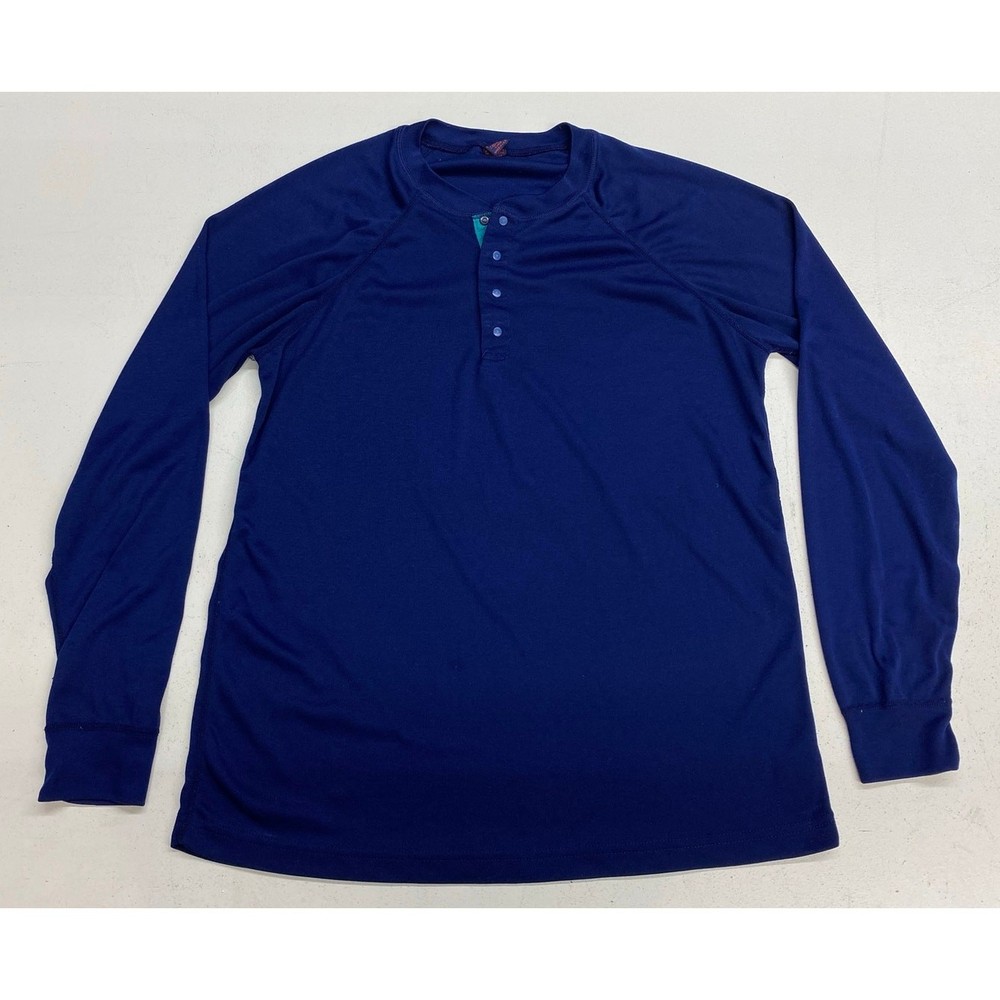 VTG 80s/90s Patagonia Capilene USA henley snap button baselayer t-shirt XL