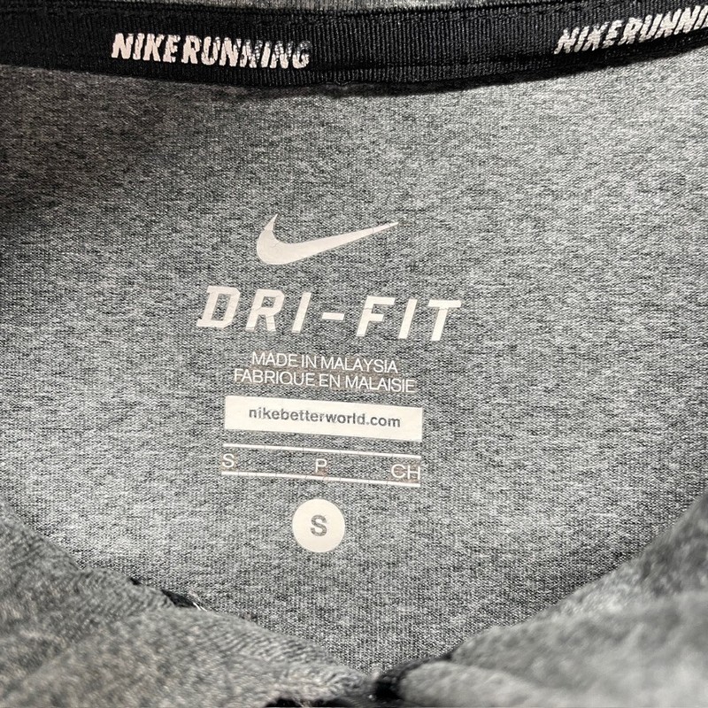 Nike Dri-FIT Element 1/4 Zip Pullover Mens Small Gray Running Shirt gallery