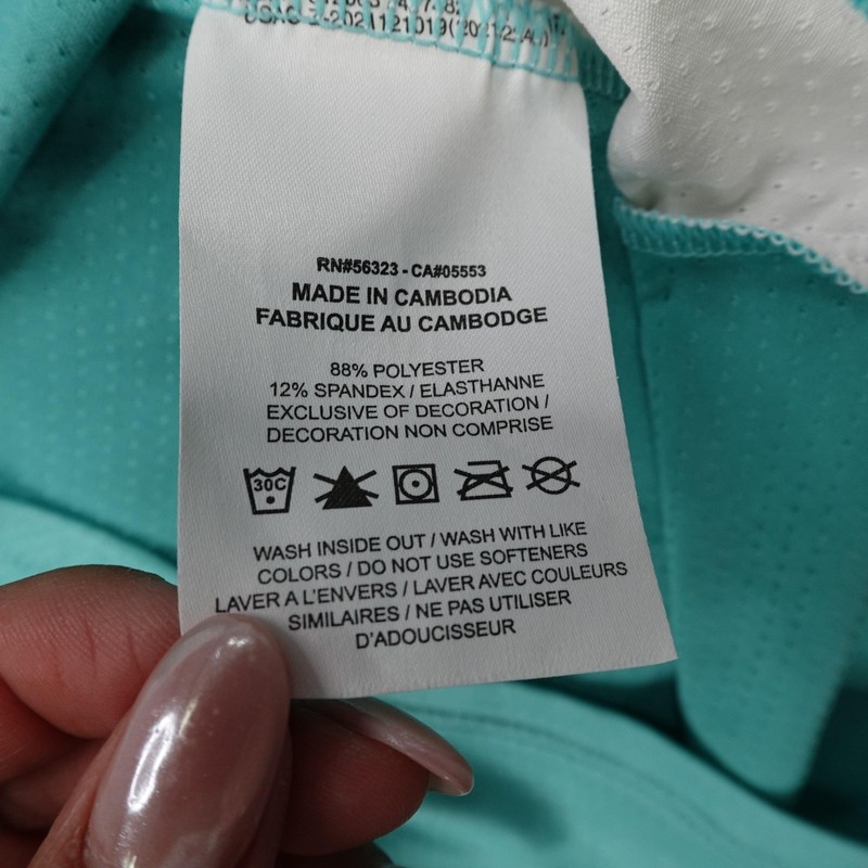 Nike Shirt Mens Small Teal Court Dri FIT Advantage Performance Tennis Athletic gallery