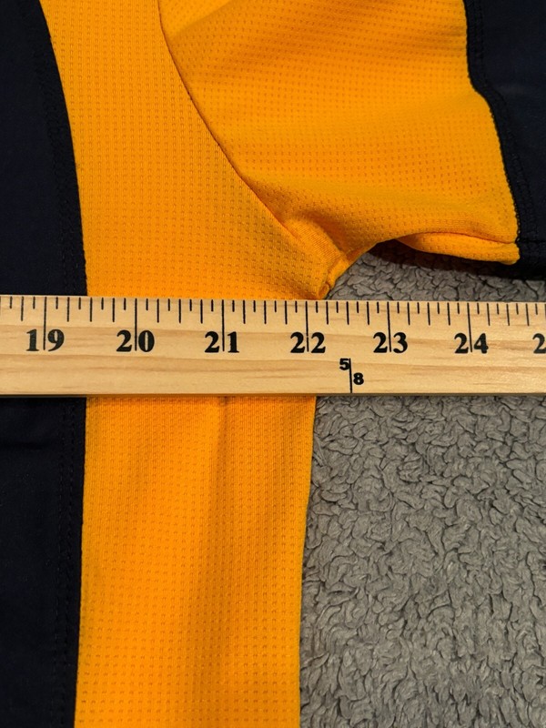 Boombah Short Sleeve Pullover Mens XS Blue Yellow 1/4 Zip Baseball Coaching gallery