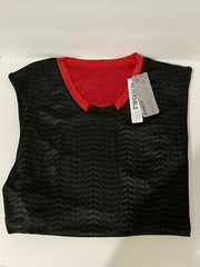 Eastbay Evapor Reversible Black and Red Basketball Jersey Size XL