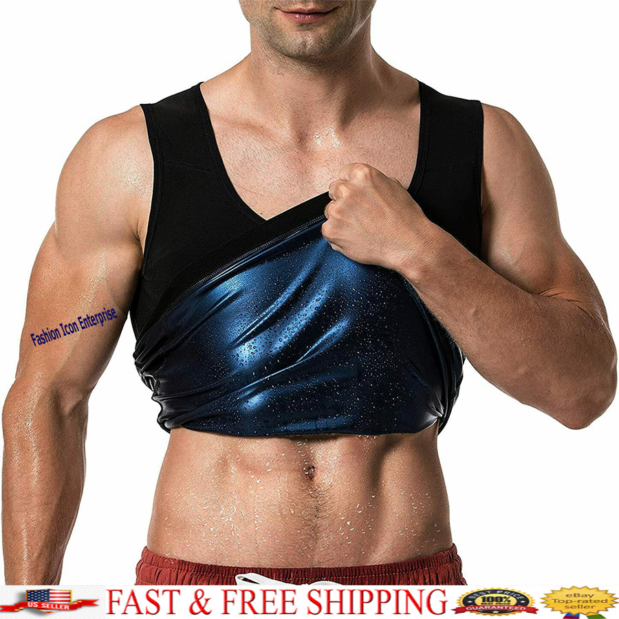 Brand New Men Body Shaper Gym Yoga Thermal Slimming Waist Trainer Sauna Vest