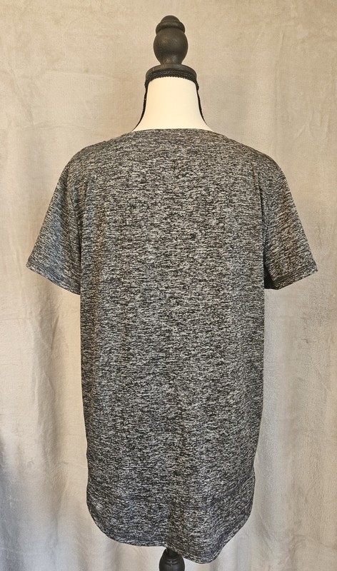 Dark Heather Gray Athletic Short Sleeve T-Shirt, 95% Polyester 5% Spandex gallery