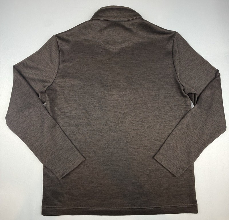 Johnston & Murphy Pullover Mens Medium Brown XC4 Extreme Comfort Quarter Zip gallery