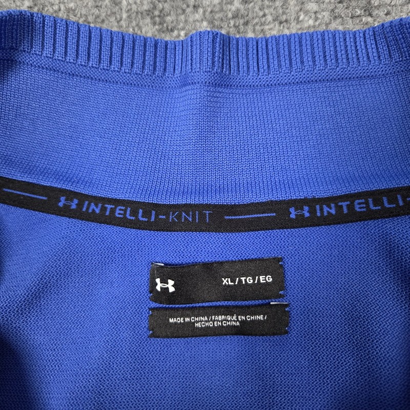 Under Armour Pullover Mens XL IntelliKnit Run Half Zip Blue Running gallery