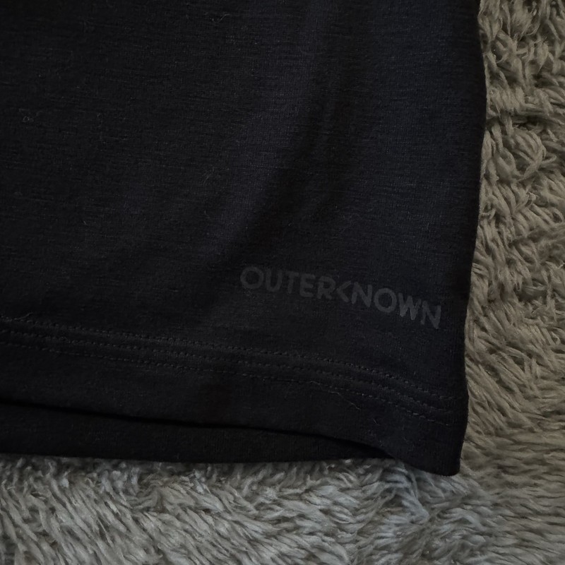 Outerknown Active Mens Long Sleeve Activewear Shirt Black Size Medium gallery