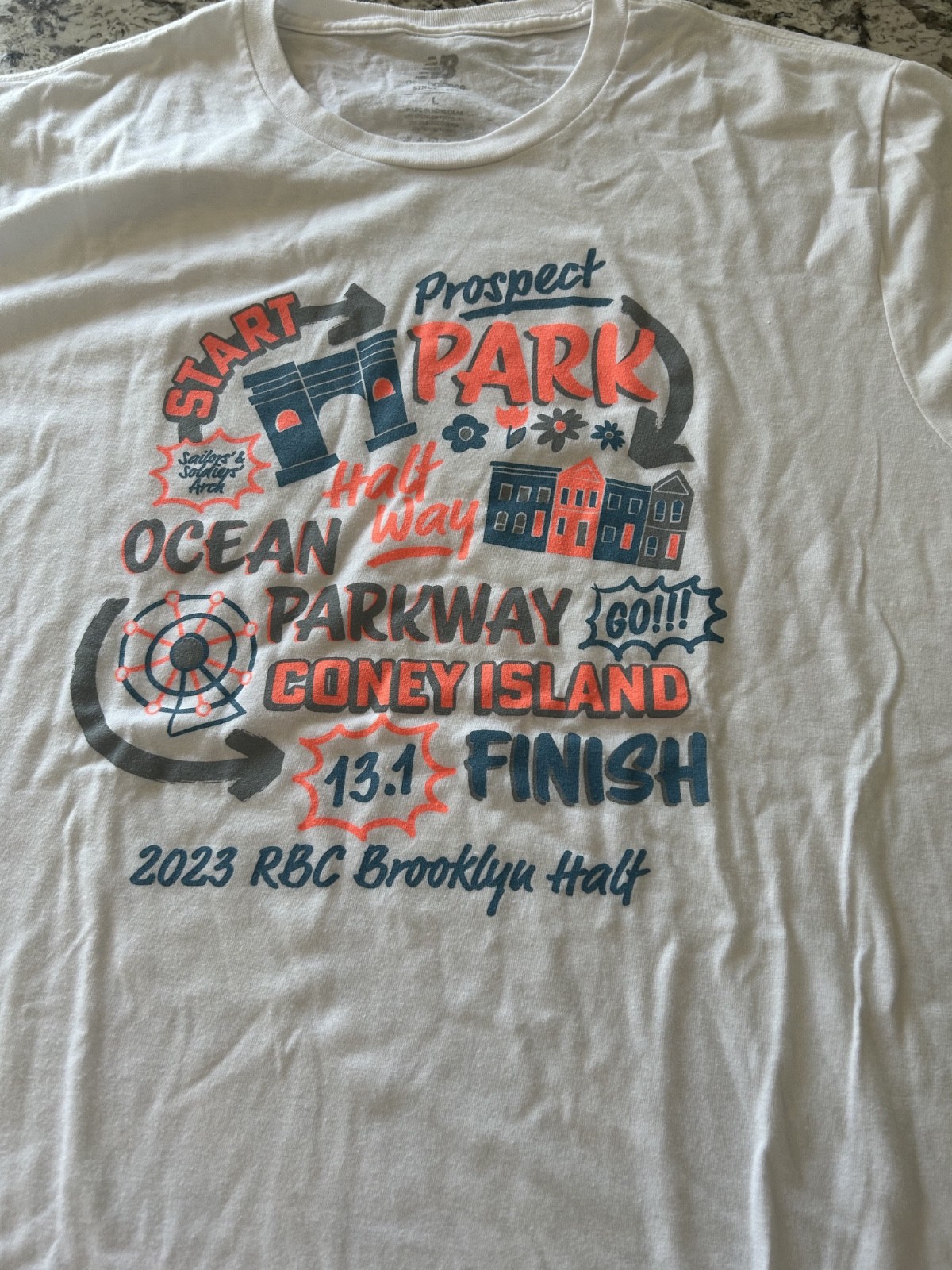 NYCRuns 2023 Brooklyn Half Marathon Official Race Shirt Men Large NEW gallery