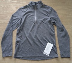 NWT Lululemon Surge Warm Half 1/2 Zip Grey TRRG Mens Size Small