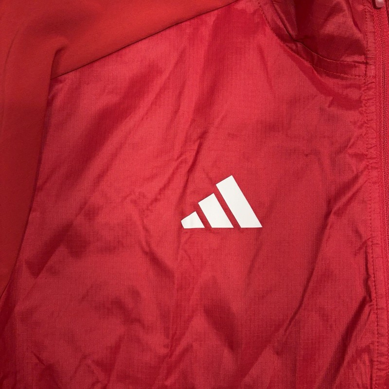 Adidas 1/4 Zip Sideline Pullover Windbreaker Men Medium Red Aeroready HS1290 gallery