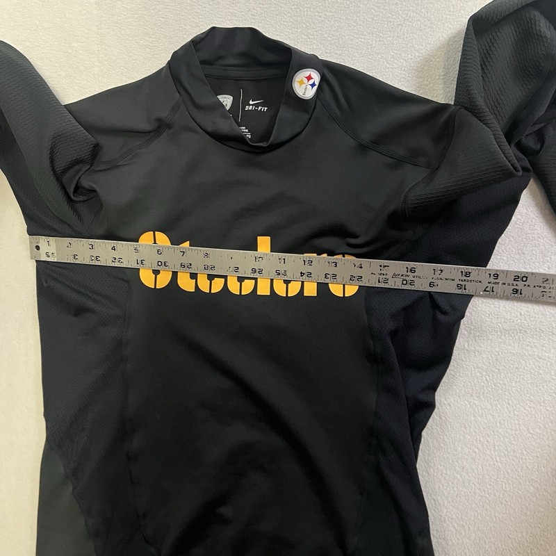 Nike Pittsburgh Steelers NFL On-Field Dri Fit Long Sleeve Mock Neck XL Black gallery