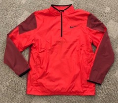 Nike Golf 1/2-Zip Top Shirt Jacket Windbreaker Shield Red 726405-696 Men’s M