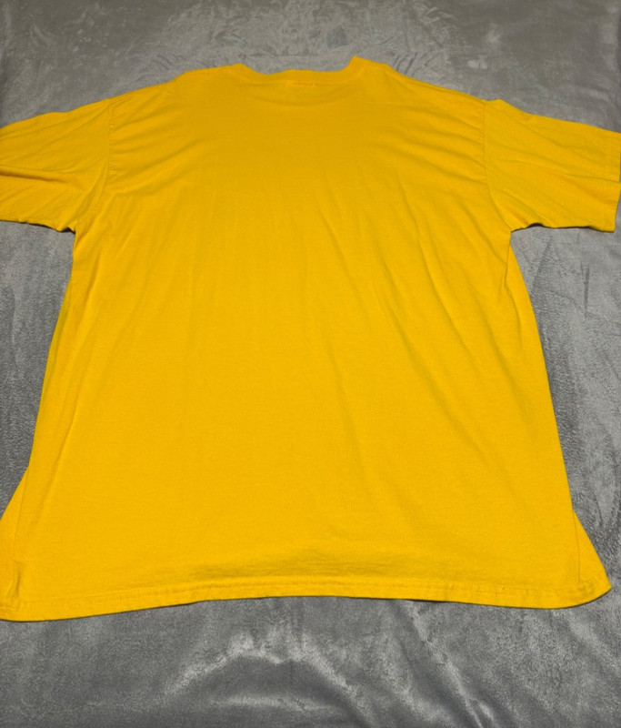 Nike Mens Size XL Yellow Raised Dot Spellout Short Sleeve Shirt 90s VTG Stain gallery