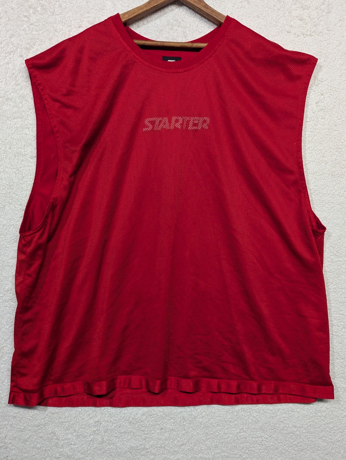 Starter Reversible Jersey XL/XXL Red 90s Y2K Throwback Basketball Gym Training gallery