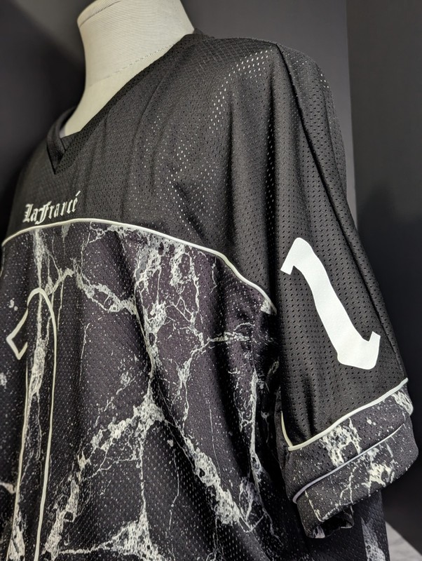 Men PUMA x LaFrancé Written in Chrome Football Jersey Black 2XL 632022-01 gallery