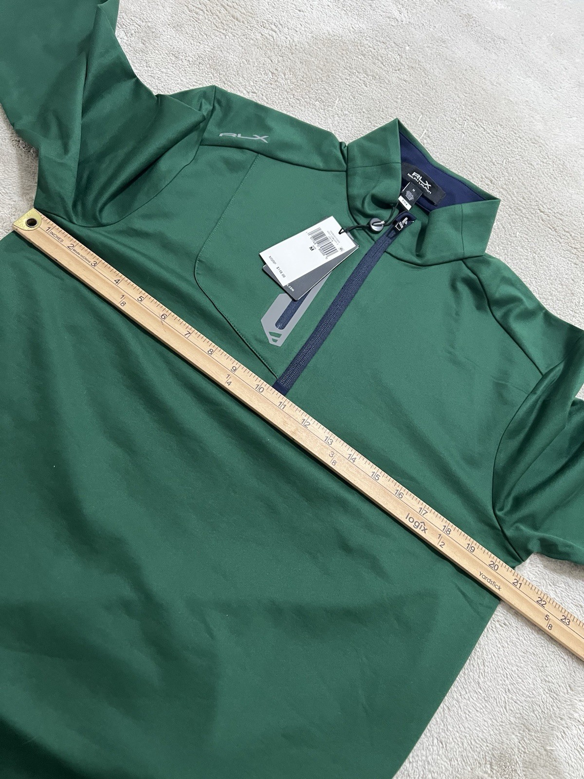 RLX Polo Ralph Classic Fit Stretch Jersey Pullover Sz Medium gallery