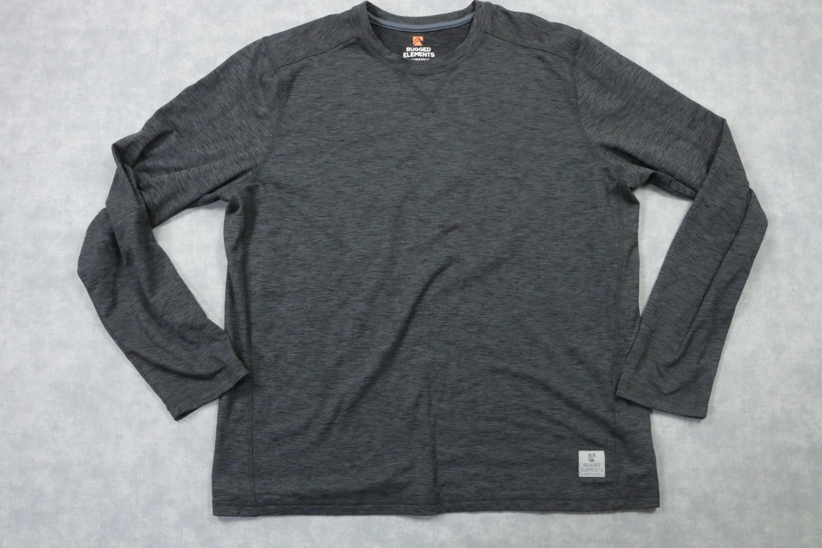 Rugged Elements Shirt Mens Large Gray Long Sleeve Raglan Lightweight Utility gallery