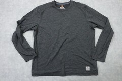 Rugged Elements Shirt Mens Large Gray Long Sleeve Raglan Lightweight Utility