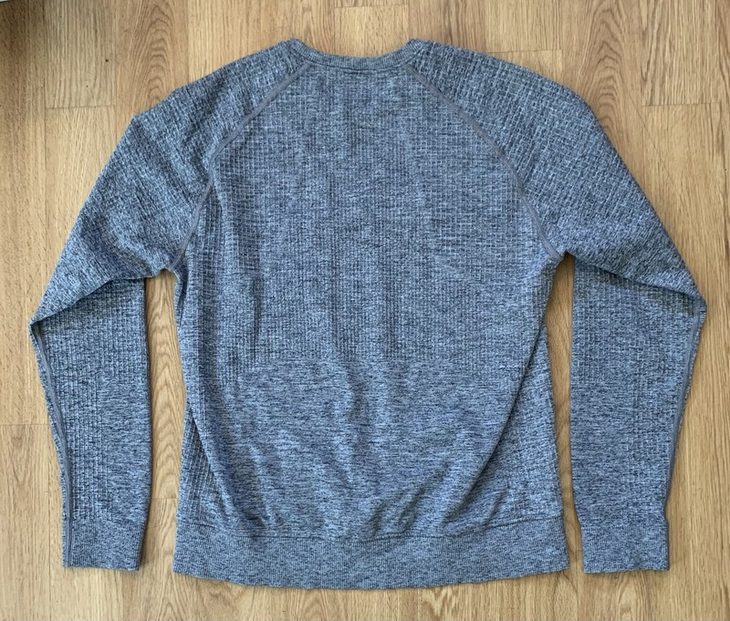 Lululemon Engineered Warmth Crewneck Mens Medium Gray Long Sleeve Wool Blend gallery