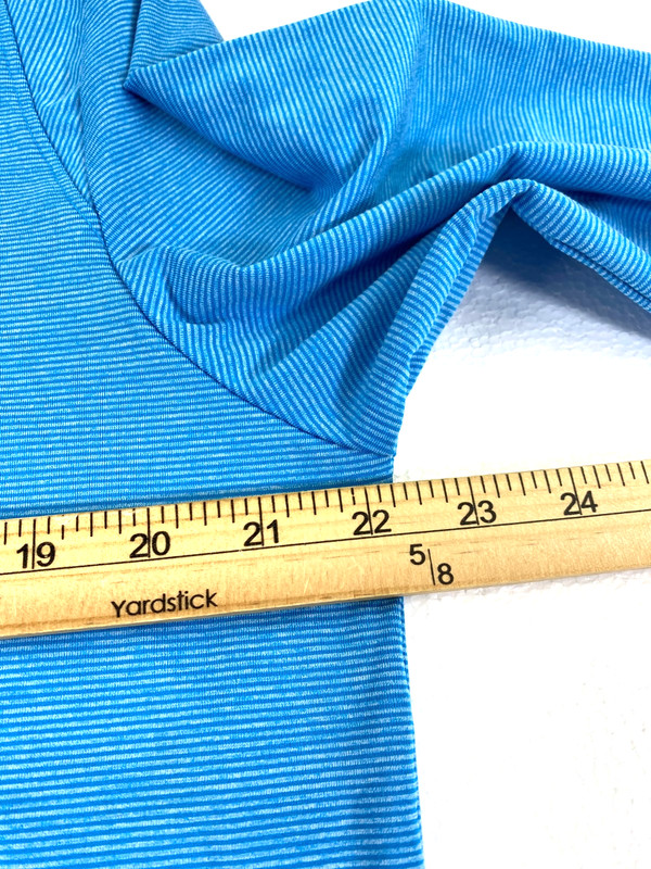 johnnie-O Men's Vaughn 1/4 Zip Course Logo Blue Stripe Pullover Medium gallery