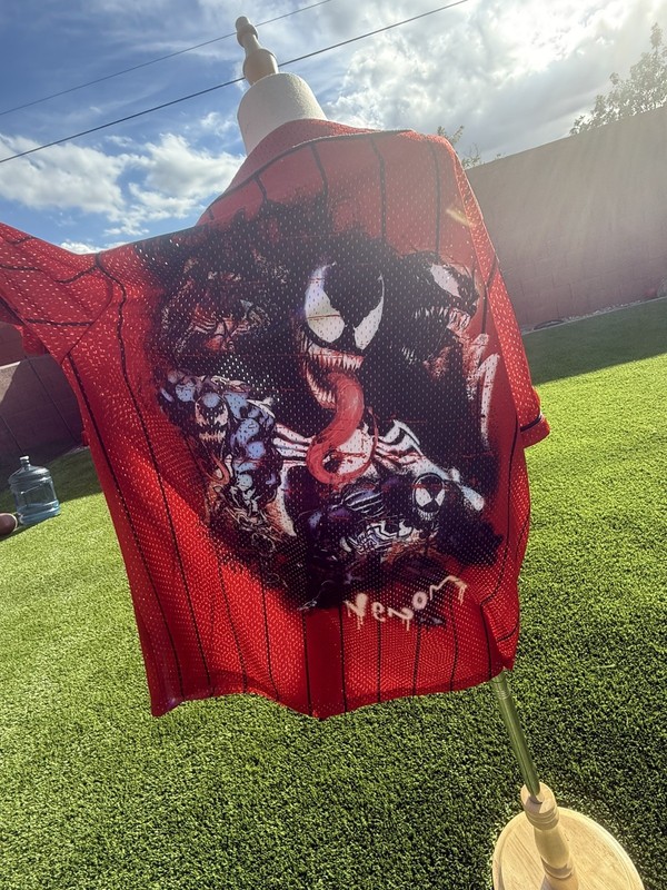 Marvel Venom Baseball button up Style Men’s Jersey ( Large) gallery