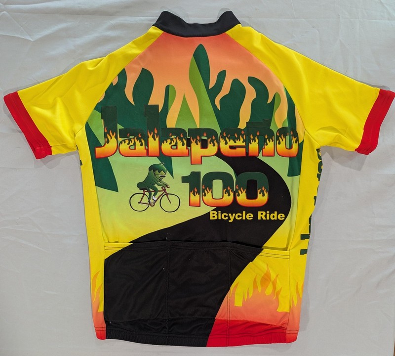V-GEAR Jersey Shirt Mens S Yellow Jalapeno 100 Bicycle Ride Cycling 1/4 Zip gallery